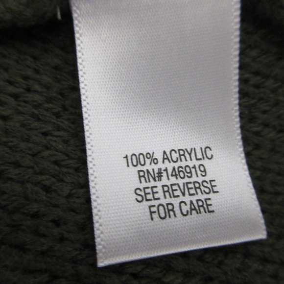 Croft & Barrow Pullover Sweater Size Large Hunter Green Long Sleeve Cable Knit - Picture 5 of 6